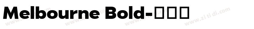 Melbourne Bold字体转换